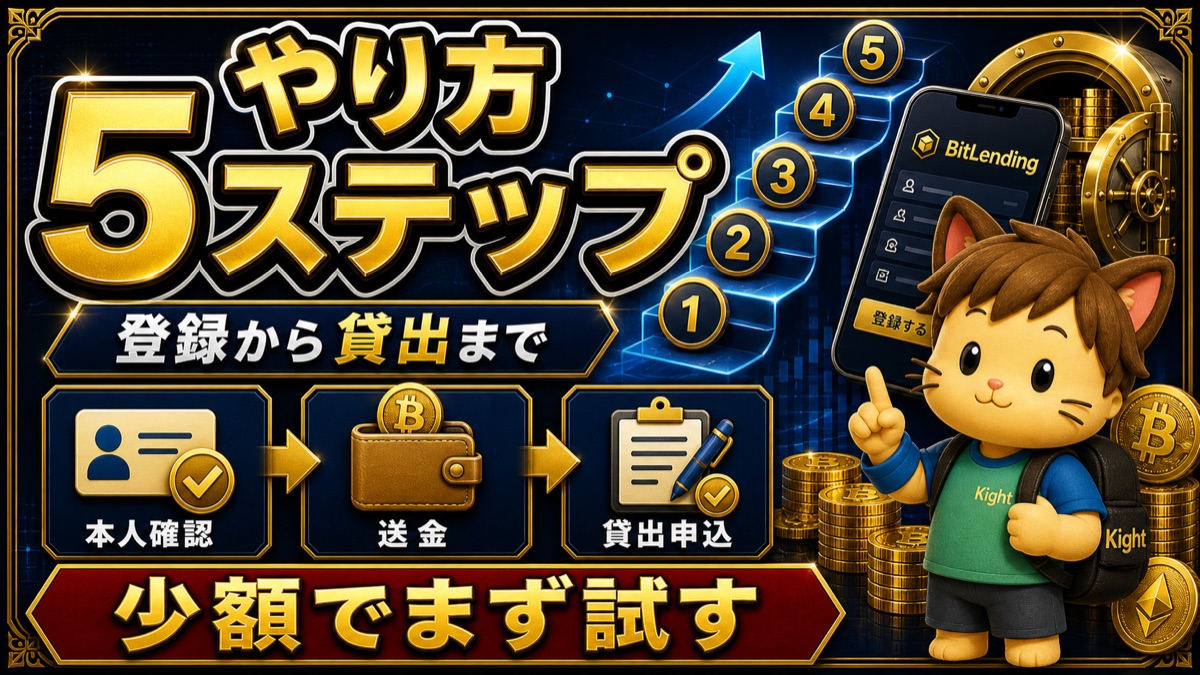 ビットレンディングのやり方を5ステップで解説｜登録から貸出開始まで初心者向けガイド